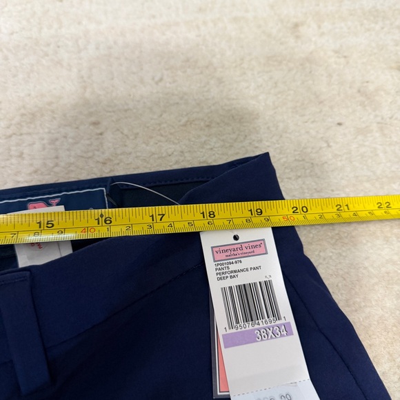 NWT Vineyard Vines Breaker Performance Pants Navy Blue Men's 38x34 Deep Bay - Picture 5 of 6